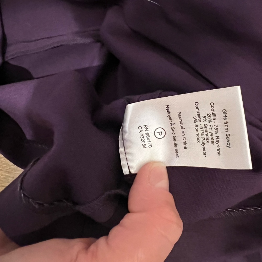 ANTHRO Girls from Savoy purple pencil skirt - Picture 6 of 7